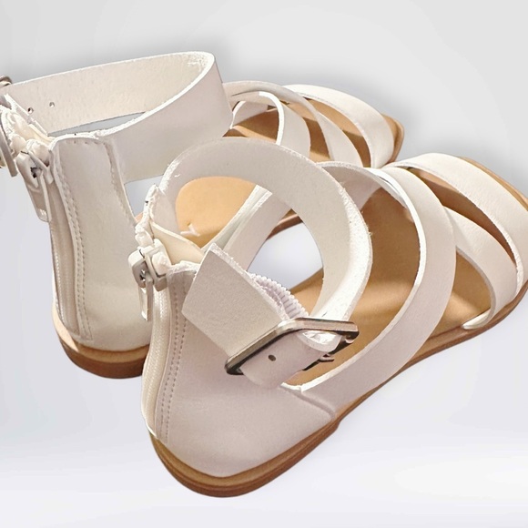 NEW Fitory Women’s Open Toe Gladiator Sandals White Size 7 - Picture 7 of 16